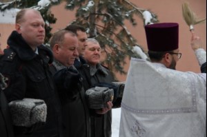 В областном ГУВД совершен чин Великого освящения воды