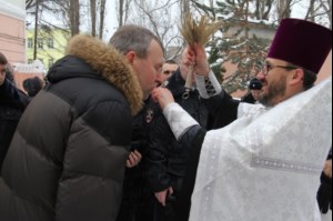 В областном ГУВД совершен чин Великого освящения воды