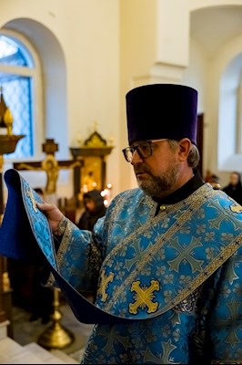 Епископ Симон совершил всенощное бдение в храме в честь иконы Божией Матери «Утоли моя печали» г. Саратова