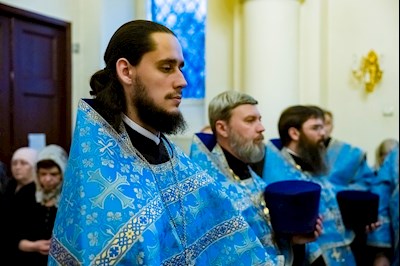 Епископ Симон совершил всенощное бдение в храме в честь иконы Божией Матери «Утоли моя печали» г. Саратова