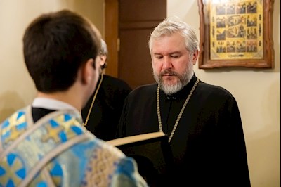 Епископ Симон совершил всенощное бдение в храме в честь иконы Божией Матери «Утоли моя печали» г. Саратова