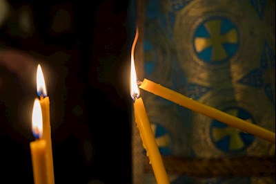 Епископ Симон совершил всенощное бдение в храме в честь иконы Божией Матери «Утоли моя печали» г. Саратова