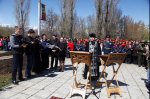 Совершена панихида по погибшим ликвидаторам Чернобыльской аварии