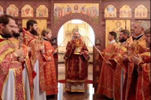 Божественная литургия в храме святого страстотерпца царевича Алексия г. Городовиковска (Элистинская епархия)