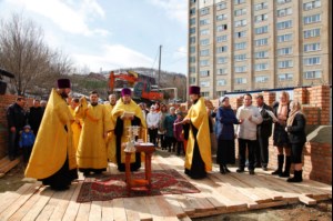 В Смирновском ущелье совершен чин основания храма Космы и Дамиана