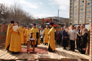 В Смирновском ущелье совершен чин основания храма Космы и Дамиана