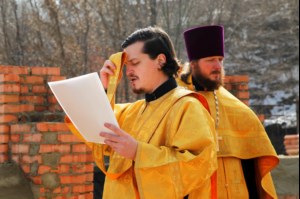 В Смирновском ущелье совершен чин основания храма Космы и Дамиана