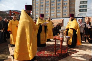 В Смирновском ущелье совершен чин основания храма Космы и Дамиана