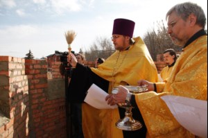 В Смирновском ущелье совершен чин основания храма Космы и Дамиана