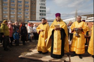 В Смирновском ущелье совершен чин основания храма Космы и Дамиана