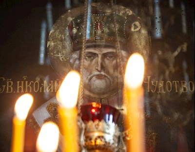 Божественная литургия в храме Сошествия Святого Духа г. Саратова