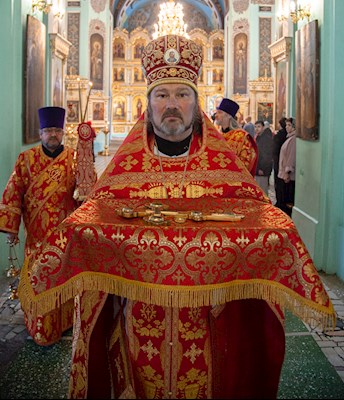 Божественная литургия в храме Сошествия Святого Духа г. Саратова