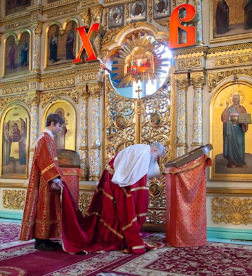 Божественная литургия в храме Сошествия Святого Духа г. Саратова
