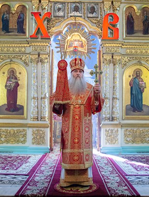 Божественная литургия в храме Сошествия Святого Духа г. Саратова