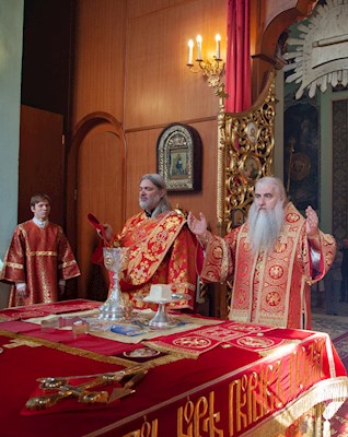 Божественная литургия в храме Сошествия Святого Духа г. Саратова