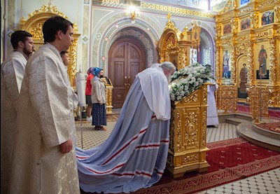 Всенощное бдение в Свято-Троицком кафедральном соборе г. Саратова