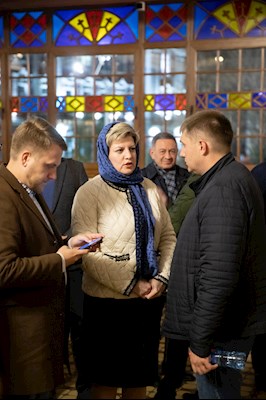 Ночное пасхальное богослужение в Свято-Троицком кафедральном соборе Саратова