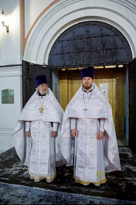 Великая вечерня в соединении с Литургией святителя Василия Великого и чин Великого освящения воды в Успенском храме Свято-Троицкого кафедрального собора г. Саратова