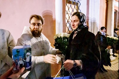 Ночная Божественная литургия в Свято-Троицком кафедральном соборе г. Саратова