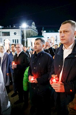 Ночное пасхальное богослужение в Свято-Троицком кафедральном соборе Саратова