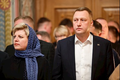 Ночное пасхальное богослужение в Свято-Троицком кафедральном соборе Саратова