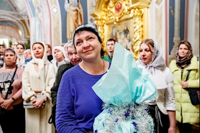 Ночная Божественная литургия в Свято-Троицком кафедральном соборе г. Саратова