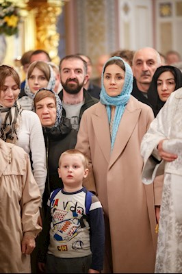 Ночное пасхальное богослужение в Свято-Троицком кафедральном соборе Саратова