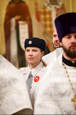 Ночное пасхальное богослужение в Свято-Троицком кафедральном соборе Саратова