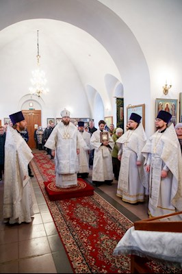 Митрополит Игнатий совершил Божественную литургию в храме Архангела Михаила с. Михайловка
