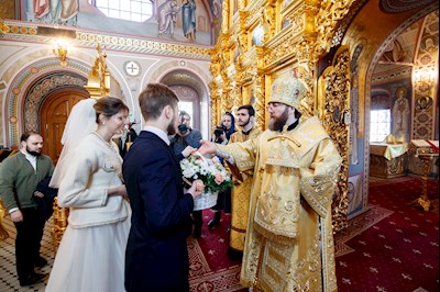 Таинство Венчания в Свято-Троицком кафедральном соборе г. Саратова