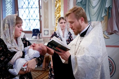 Митрополит Игнатий принял участие в Таинстве Крещения в качестве восприемника