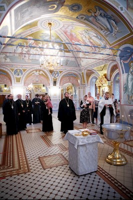 Митрополит Игнатий принял участие в Таинстве Крещения в качестве восприемника