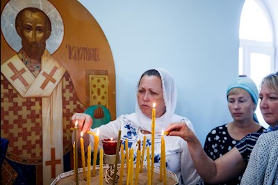 В селе Синенькие совершена первая за 85 лет Божественная литургия