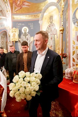 Ночное пасхальное богослужение в Свято-Троицком кафедральном соборе Саратова