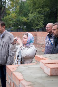 Совершен чин основания храма в честь Тихвинской иконы Божией Матери