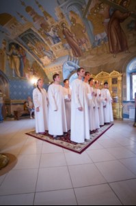 Крещальная литургия в Свято-Троицком соборе Саратова