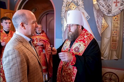 Митрополит Игнатий совершил Божественную литургию в Свято-Троицком кафедральном соборе г. Саратова