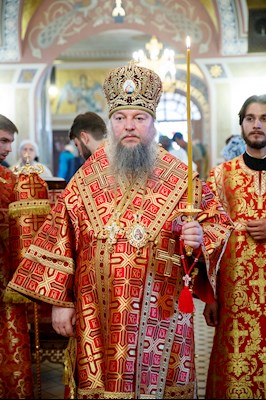В канун Собора Саратовских святых совершено соборное архиерейское богослужение