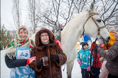 Зимний праздник в селе Пристанное