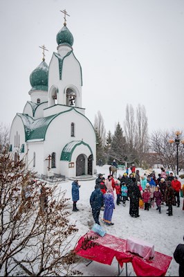 Зимний праздник в селе Пристанное