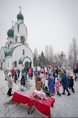 Зимний праздник в селе Пристанное