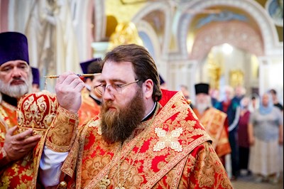 В канун Собора Саратовских святых совершено соборное архиерейское богослужение