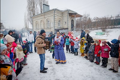 Зимний праздник в селе Пристанное
