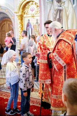 В канун Собора Саратовских святых совершено соборное архиерейское богослужение