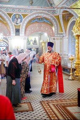 В канун Собора Саратовских святых совершено соборное архиерейское богослужение