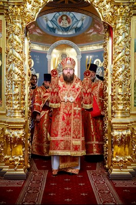 В канун Собора Саратовских святых совершено соборное архиерейское богослужение