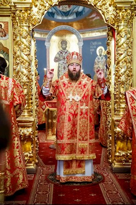В канун Собора Саратовских святых совершено соборное архиерейское богослужение