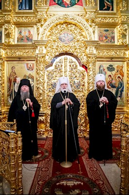 В канун Собора Саратовских святых совершено соборное архиерейское богослужение