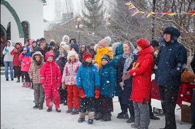 Зимний праздник в селе Пристанное