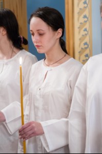 Крещальная Литургия в Свято-Троицком соборе Саратова